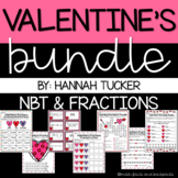 VALENTINE'S DAY: NBT and Fractions Skills Review