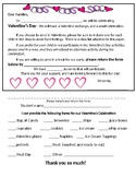 VALENTINE'S DAY PARTY LETTER- EDITABLE