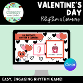 VALENTINE'S DAY RHYTHM 4 CORNERS GAME- digital game displa