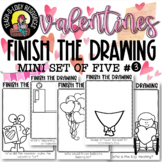 VALENTINE'S DAY: SEASONAL Finish the Drawing Mini Set #3 (