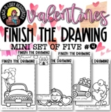 VALENTINE'S DAY: SEASONAL Finish the Drawing Mini Set #4