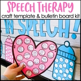 Speech Therapy Valentine's Day Activities Craft Template &