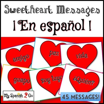 Preview of VALENTINE'S DAY: Sweetheart Messages PowerPoint in Spanish Newer Version