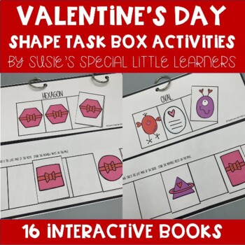 Preview of VALENTINE SHAPE TASK BOX SORTING  FOR EARLY CHILDHOOD SPECIAL EDUCATION