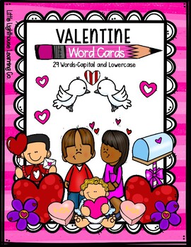 Preview of VALENTINE Word Cards {Capital & Lowercase}