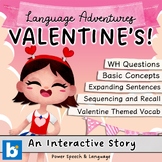VALENTINES, Boom Cards Speech Therapy, Valentines Day Acti