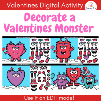 VALENTINES DAY Build & Decorate Things | Digital Morning Work ...