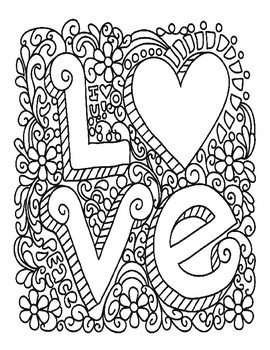 VALENTINES DAY COLORING, BUNDLE 21 PAGES, VALENTINES DAY ACTIVITIES