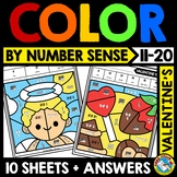 VALENTINES DAY MATH COLOR BY CODE TEEN NUMBER SENSE FEBRUA