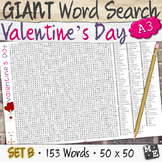 VALENTINES DAY VOCABULARY MEGA GIANT Word Search Puzzle Po