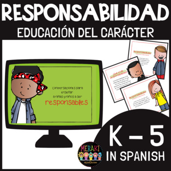 Preview of VALR DE LA RESPONSABILIDAD. Educación del Carácter K-5