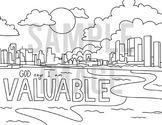 VALUABLE Good Vibes Only Coloring Page for VBS