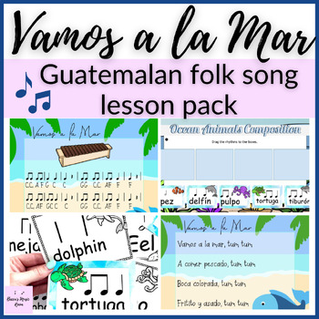 Preview of VAMOS A LA MAR Lesson Pack BUNDLE for Hispanic Heritage Month