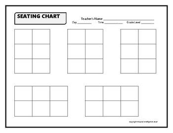Preview of VAPA or Art Seating Chart