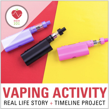 Preview of VAPING Timeline: Vapes, E-Cigarettes, Nicotine- Real-Life Drug Addiction