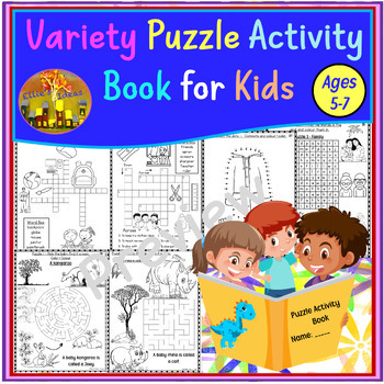 Preview of VARIETY PUZZLE BOOK FOR KIDS AGES 5 TO 7