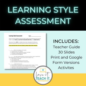 Preview of VARK Learning Assessment Bundle