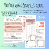 VARY Your Verbs & Sentence Structure +Theme & Thematic Cat