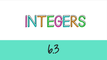 Preview of VASOL 6.3 - Integers