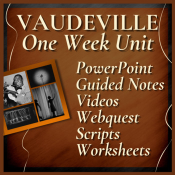 Preview of VAUDEVILLE THEATRE | 1 Week Drama Unit