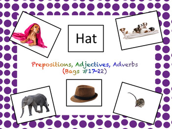 Preview of VB Assessment Kit - Prepositions, Adjectives, Adverbs - Autism / ABA