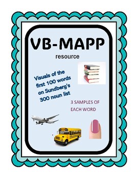Preview of VB-MAPP 300 Common Noun Visuals (words 1-100)