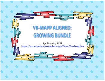 Preview of VB-MAPP Aligned: Level 1-3 (GROWING BUNDLE)