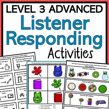 Preview of Advanced Listener Responding Skills Level 3