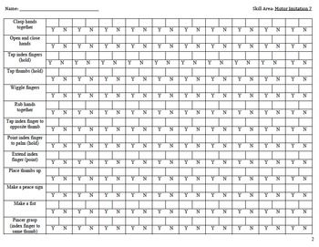 VB-MAPP Aligned: Motor Imitation 7 by Teaching ECSE | TpT