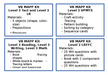 vb mapp kits