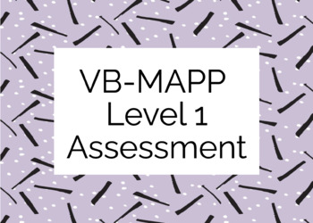Preview of VB-MAPP Level 1 Assessment Boom Cards