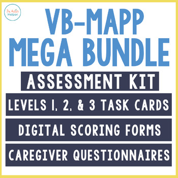 Preview of VB-MAPP MEGA BUNDLE {TASK CARDS & ASSESSMENT KIT BUNDLE}