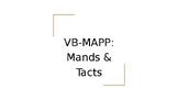 VB-MAPP Mand & Tact Assesment Tool