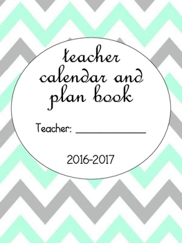 VB Schools Cheveron Calendar and Plan Book by BeachTeacher757 TpT