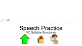 VC, Vowel-Consonant Motor Speech Practice Book, Articulati