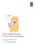 VCCV Closed + Open Syllable Tic-Tac-Toe Coding Game