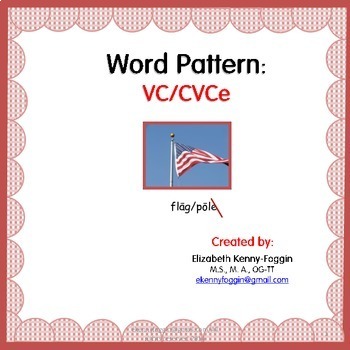 Preview of VC/CVCe Word Pattern