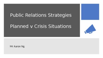 Preview of VCE Business Management U2AOS2 - Public Relations PPT Lesson (Parts 3&4)