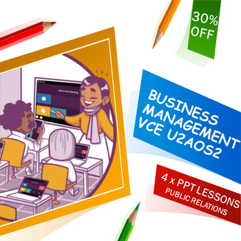 Preview of VCE Business Management U2AOS2 - Public Relations PPT Lessons (ALL BUNDLED)