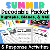 VCE, Digraphs and Blends Decodables Summer Review Packet