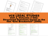 VCE Legal Studies SAC + Teacher Marking Guide based on "Er