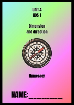 Preview of VCE VM - Numeracy - Workbook - Unit 4 Area of Study 1 (Dimension and Direction)