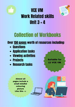 Preview of VCE VM Work related skills - Unit 3 + 4 - Collection of workbooks