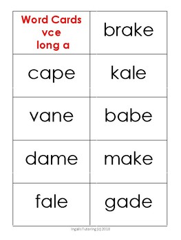 Orton-Gillingham Actvities: VCE Word & Sentence Practice Cards | TpT