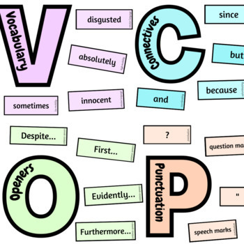 Preview of VCOP Classroom Display Pack
