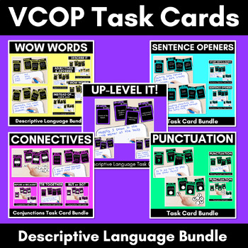 Preview of DESCRIPTIVE LANGUAGE TASK CARDS - VCOP Aligned Task Cards