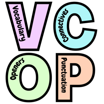 Preview of VCOP freebie lettering
