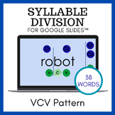 Syllable Division VCV Pattern Open and Closed Rules Activi