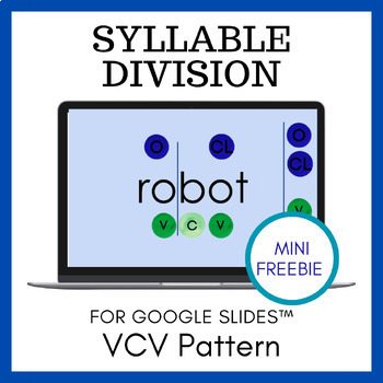 Preview of Phonics Syllable Division VCV Pattern Open Closed Activity for Google Slides™️