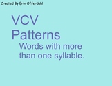 VCV Spelling Pattern